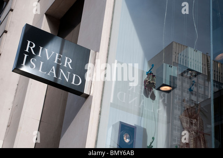 River Island shop on Oxford Street, London, UK Stock Photo