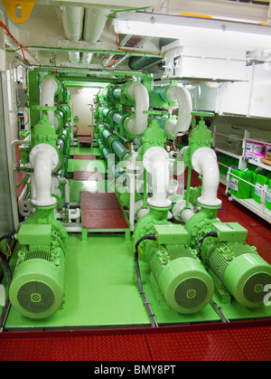 Eurodam cruise ship pumping room Stock Photo