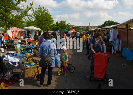 Mauerpark flea market Mitte central Berlin Germany Eurore Stock Photo