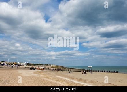 East Beach at Littlehampton in West Sussex.  Photo by Gordon Scammell Stock Photo