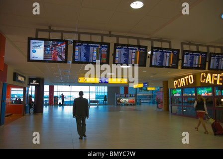 Schengen departures terminal 2 Ryzune airport Prague Czech Republic Europe Stock Photo