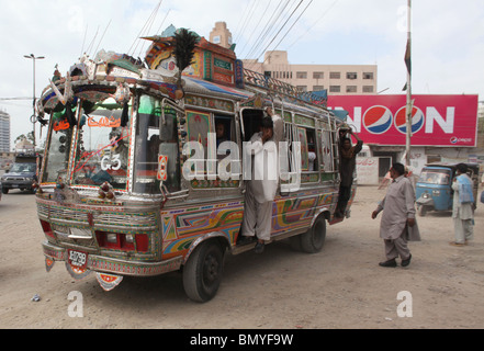 Down town Karachi, pakistan Stock Photo