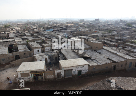 'Musquito colony' is a slum area in Karachi, Pakistan Stock Photo