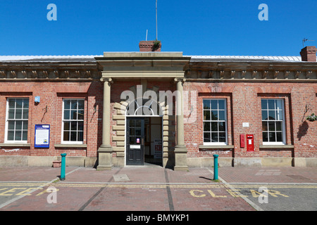 Beverley Railway Station facade, Beverley, East Riding of Yorkshire, England, UK. Stock Photo