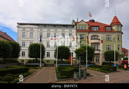 Town hall of Bergen, Ruegen, Germany Stock Photo