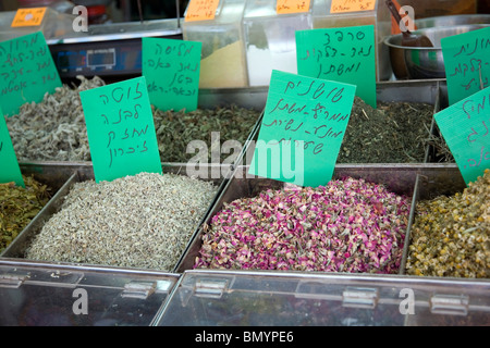 Levinski Market in Tel Aviv - Florentin Neighborhood Stock Photo