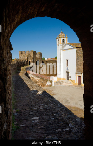 Portugal, the Alentejo, Alandroal castle Stock Photo