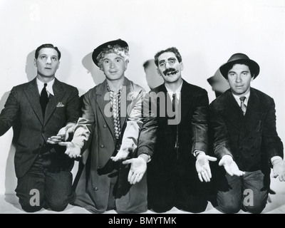 MARX BROTHERS - US film comedy team from left: Zeppo, Harpo, Groucho and Zeppo Stock Photo