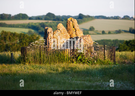 The Rollright stones,  The Whispering knights, Oxfordshire, England. Stock Photo