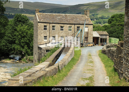 Gayle Mill, in Gayle near Hawes in Wensleydale, Yorkshire Dales, England Stock Photo