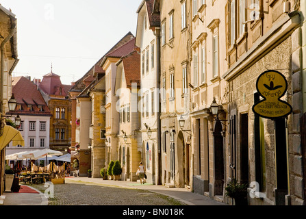 Europe Slovenia Ljubljana Old Town Stock Photo