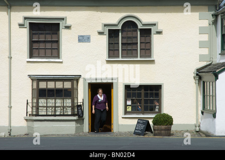 The Beatrix Potter Galley in the village of Hawkshead, Lake District National Park, Cumbria, England UK Stock Photo