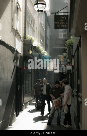 London narrow street at the back of  Trafalgar square Stock Photo