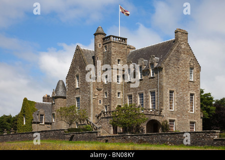 Rowallan Castle, near Kilmaurs, Ayrshire, Scotland. Built in late 19th century to replace the original 13 century castle. Stock Photo