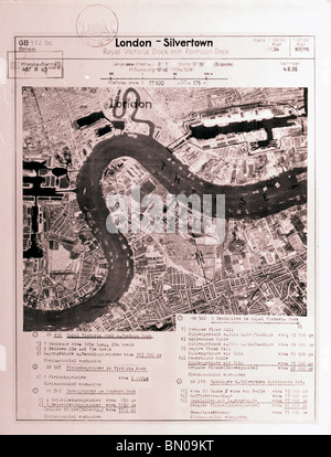 London - Silvertown 4th June 1939 Blitz Royal Victoria, Royal Albert, West India & Millwall Docks, Silvertown Lubricants Ltd Stock Photo