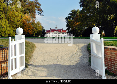Mount Vernon, home to George Washington, picture taken in the fall Stock Photo