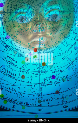 Astronomical chart abstract Stock Photo