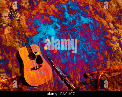 Music theme abstract Stock Photo