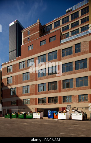 Garbage Dumpsters, downtown Los Angeles, California, United States of America Stock Photo