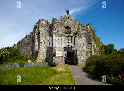 Oystermouth Castle, Mumbles, Swansea, Wales, UK Stock Photo