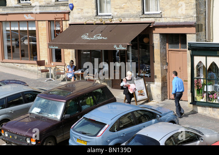 Maison Blanc cafe bar restaurant in Burford Oxfordshire England UK Stock Photo