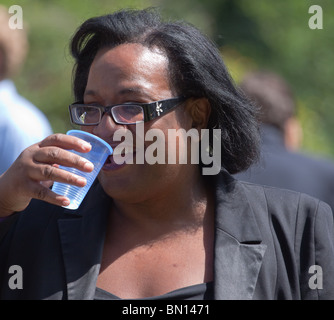 Diane Abbot MP, Labour Party, first black member of Parliament Stock Photo