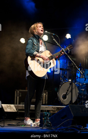 Laura Marling performing live on the Park Stage at Glastonbury 2010 Stock Photo