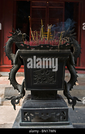 Pagoda at Van Mieu, the Temple of Literature, or Hanoi's oldest university Stock Photo