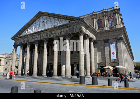 Teatro Degollado (1866), Guadalajara, state Jalisco, Mexico Stock Photo