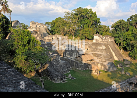 North Acropolis, Maya ruins of Tikal, near Flores, Guatemala Stock Photo