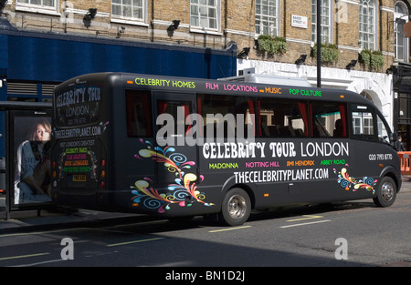 Celebrity Tour bus, Baker Street, London, England, UK, Europe Stock