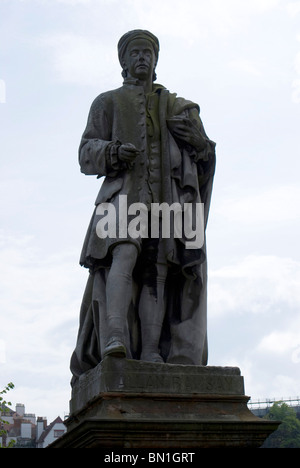 Statue of the artist Allan Ramsay in Princes Street Gardens, Edinburgh, Scotland. Stock Photo