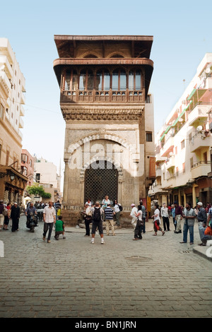 Street scene Cairo;  in Cairo's Khan al Khalili market, the Islamic quarter, cairo Egypt Africa Stock Photo