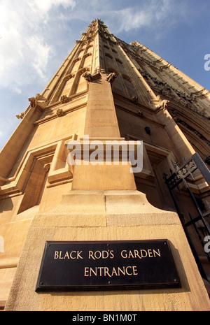 Black Rod's Garden Entrance, Houses of Parliament, London, Britain, UK Stock Photo