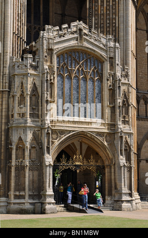 The West Door of Peterborough Cathedral, Cambridgeshire, England, UK Stock Photo