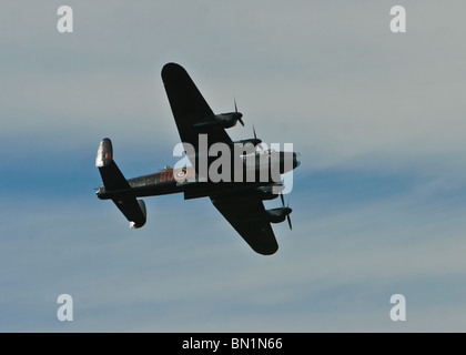 Original Lancaster Bomber - one of only two still flying - flying over ...