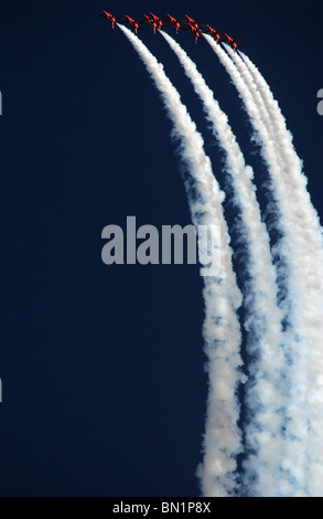 Red Arrows aerobatics team Stock Photo
