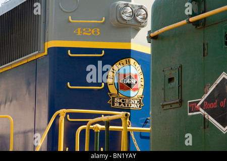 Lehigh Gorge Scenic Railway, Diesel Locomotive Stock Photo