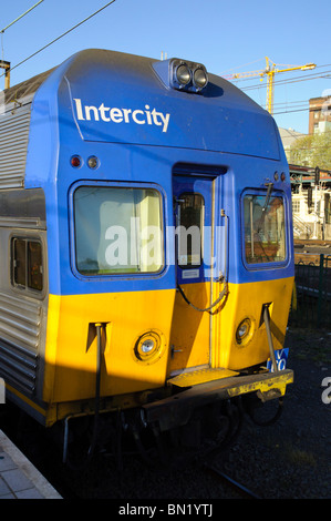 Front of a typical Sydney train Stock Photo