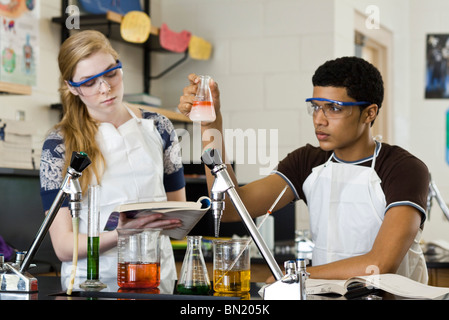 Chemistry class Stock Photo - Alamy