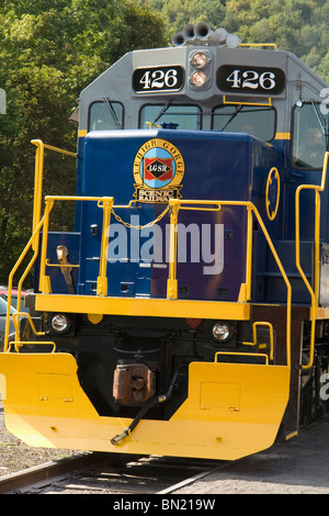 Lehigh Gorge Scenic Railway, Diesel Locomotive Stock Photo