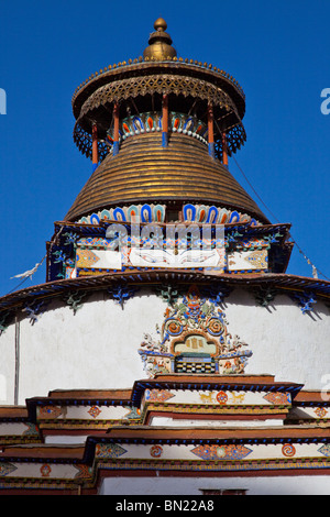 Gyantse Kumbum at Pelkor Chode Monastery in Gyantse, Tibet Stock Photo