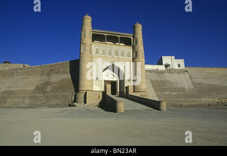 The fortress called the Ark, in Bukhara, Uzbekistan Stock Photo