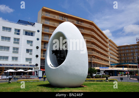 'The Egg' Columbus Monument, Sant Antoni de Portmany (San Antonio), Ibiza, Balearic Islands, Spain Stock Photo