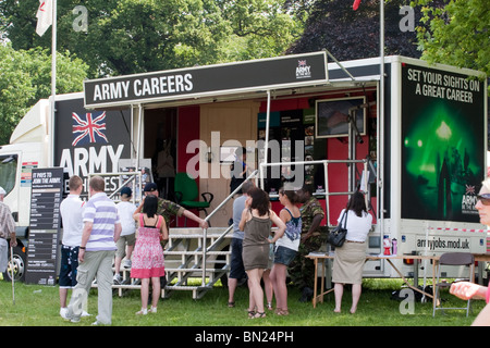 A TA army recruitment centre at an Armed Forces Day event Stock Photo