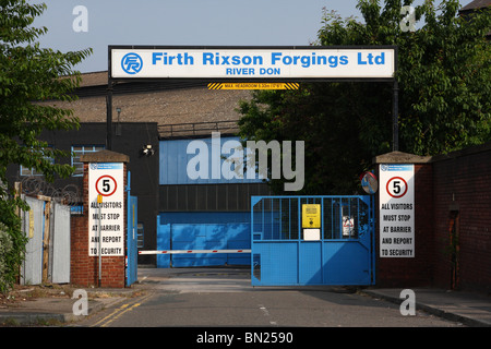 Firth Rixson Forgings Ltd, steel works in Sheffield, South Yorkshire, England, U.K. Stock Photo