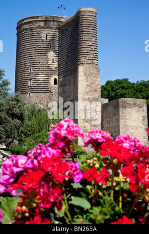 Maiden Tower in Baku, Azerbaijan Stock Photo