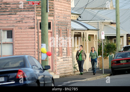 Victorian houses, Ballarat Street, Yarraville, Melbourne, Australia Stock Photo