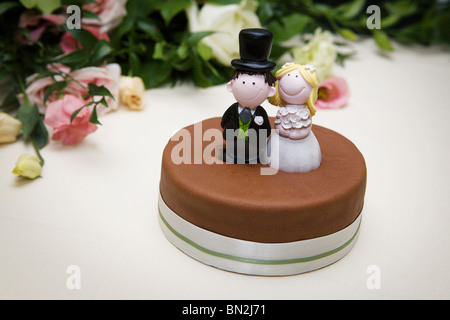 close up image of a wedding cake Stock Photo