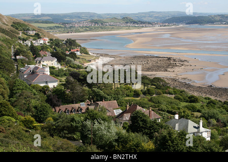 The Conwy Estuary As Seen from The Headland Of The Great Orme, Llandudno, Wales Stock Photo